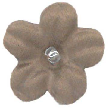 SATIN FLOWERS - MID COCOA